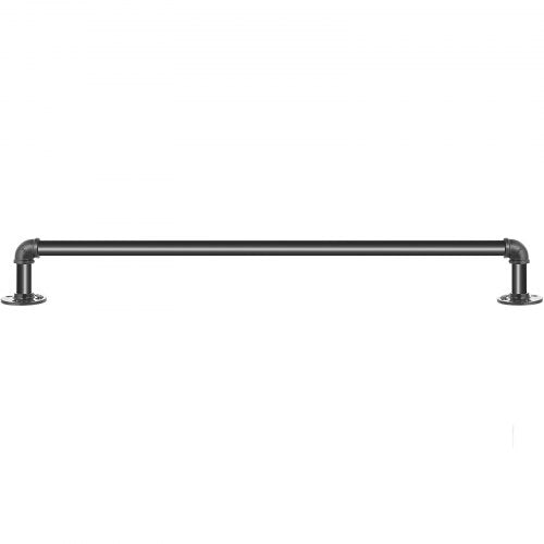 Industrial Pipe Handrail With Wall Mount Support 3FT Round Corner Wall Handrailings For Indoor  Out 8