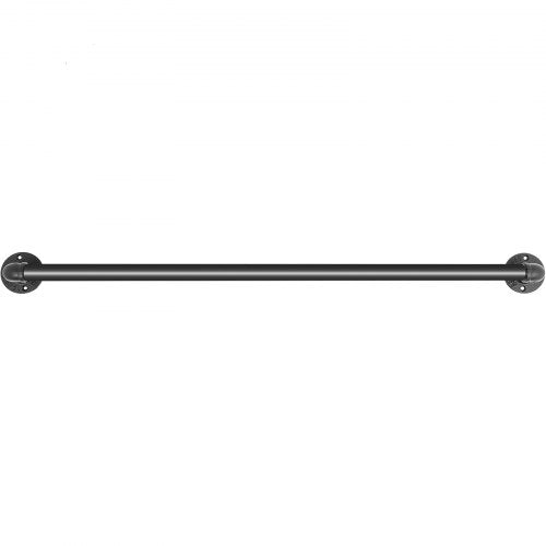 Industrial Pipe Handrail With Wall Mount Support 3FT Round Corner Wall Handrailings For Indoor  Out 9
