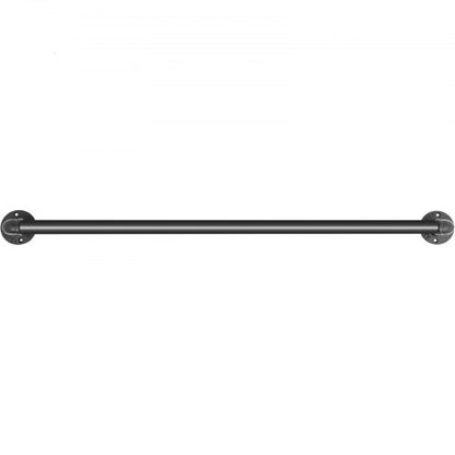 Industrial Pipe Handrail With Wall Mount Support 3FT Round Corner Wall Handrailings For Indoor  Out 9