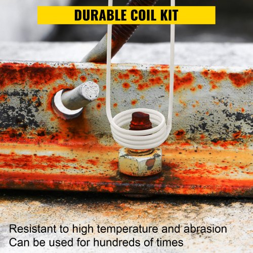 Induction Heater Coil Kit, Most Used Induction Heater Coils with Varying Lengths, Heat Resistant Tool for Rusty Bolts