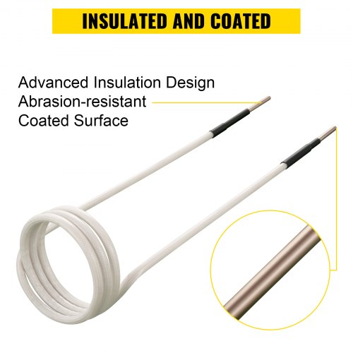 Induction Heater Coil Kit, Most Used Induction Heater Coils with Varying Lengths, Heat Resistant Tool for Rusty Bolts