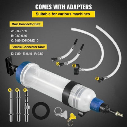 Transmission Fluid Pump Manual ATF Refill System Dispenser, Large Capacity Oil and Liquid Extractor Kit with ATF Filler
