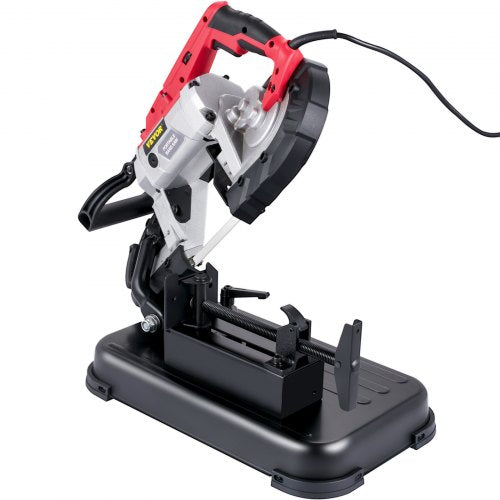 5 Inch Cutting Capacity Handheld Band Saw, 110V Variable Speed Portable Bandsaw with 10Amp Motor for Metal