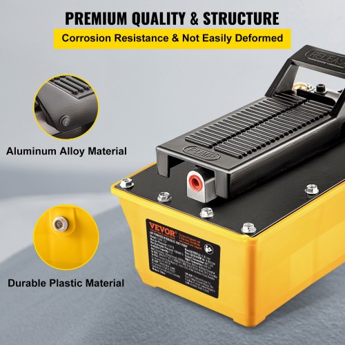 6 Gal Reservoir Foot Operated AirHydraulic Pump With Hose  Spray Gun 10000 PSI For Heavy Machinery  5