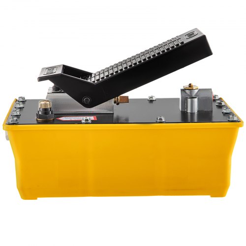 6 Gal Reservoir Foot Operated AirHydraulic Pump With Hose  Spray Gun 10000 PSI For Heavy Machinery  8