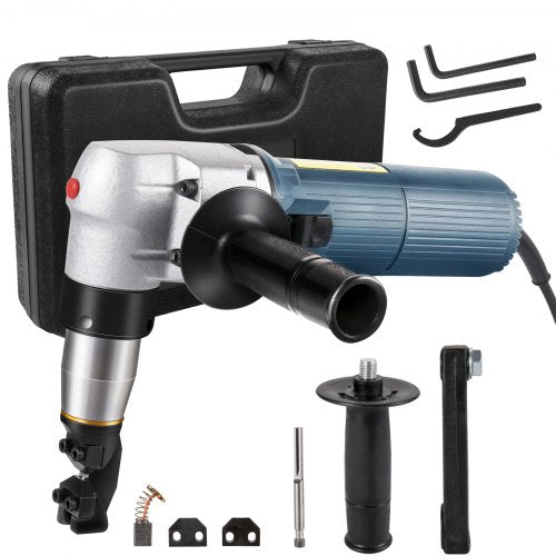 1000RPM High-Speed Metal Nibbler, 0.16in/4mm Sheet Metal Cutter w/ Replaced Blades & Storage Case