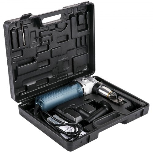 1000RPM High-Speed Metal Nibbler, 0.16in/4mm Sheet Metal Cutter w/ Replaced Blades & Storage Case