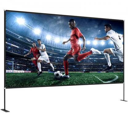 Outdoor Projector Screen 150 Portable 4K HD Movie Screen W Stand 160 Wide Angle WrinkleFree Oxford  10