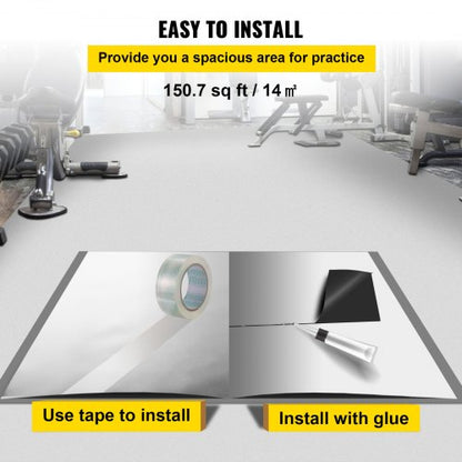 006in Thick PVC Vinyl Dance Floor BlackWhite Reversible Portable NonSlip Dance Flooring For Ballet  4