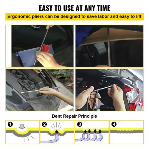 Stainless Steel Dent Rods Kit 21Piece Whale Tail Dent Repair Tools For Hail Damage Door Dings  Mino 6