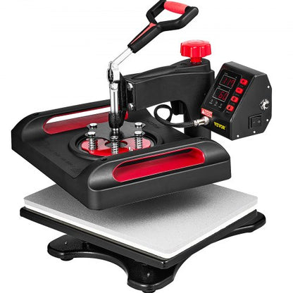 Digital DualTube Heat Press Machine 15x12 11in1 Swing Away Sublimation Machine For TShirts Hats Mug 9