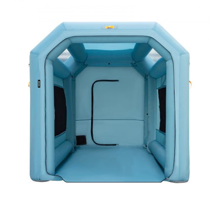 Portable Inflatable Paint Booth, Upgraded Car Spray Tent w/ Air Filter System & Blowers, Auto Paint Workstation for Cars