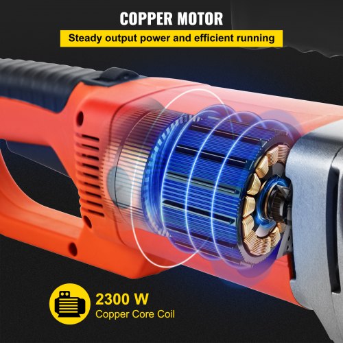 Electric Pipe Threader, Portable Pipe Threading Machine with Dies, Handheld Threader Kit with Copper Motor & Case