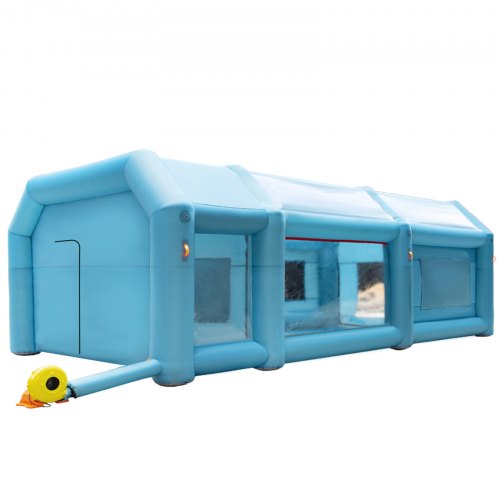 Portable Inflatable Paint Booth, Upgraded Car Paint Tent w/Air Filter System & Blowers, Large Auto Spray Workstation