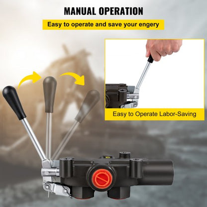 21 GPM Hydraulic Loader Valve 4300 PSI Directional Control Valve For Tractors Loaders  Tanks  1Spoo 4