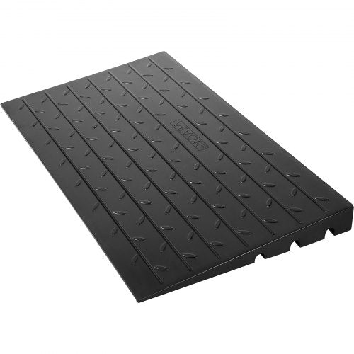 3 Channels Cord Cover Rubber Solid Threshold Ramp 2200Lbs Load Capacity Transition Ramp For Wheelch 1