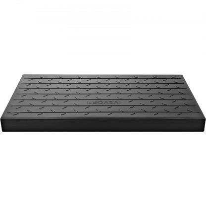 3 Channels Cord Cover Rubber Solid Threshold Ramp 2200Lbs Load Capacity Transition Ramp For Wheelch 9