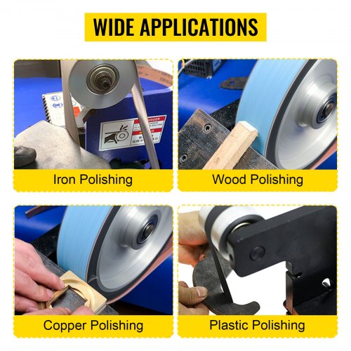 Aluminum Belt Grinder Wheel Set, 4" Drive, 3" Tracking & 2" Idler Wheels (0.75" Bore), Heavy-Duty Knife Grinder