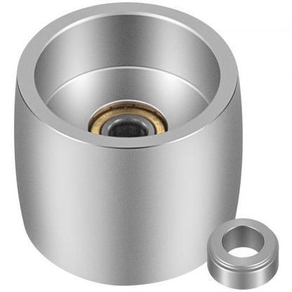 Aluminum Belt Grinder Wheel Set, 4" Drive, 3" Tracking & 2" Idler Wheels (0.75" Bore), Heavy-Duty Knife Grinder