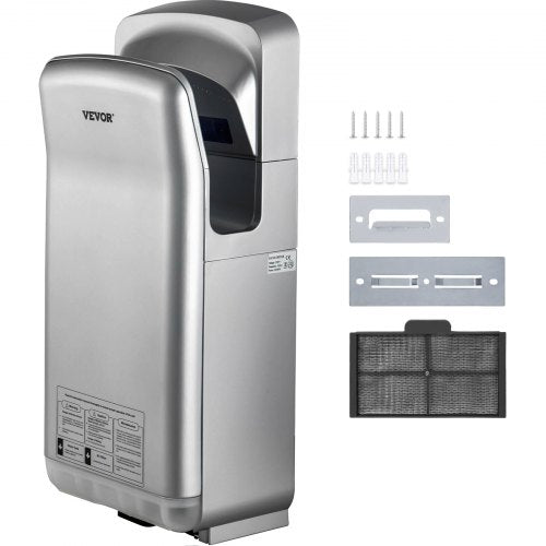 ABS Air Dryer Hand With HEPA Filtration 1600W 110V Vertical Hand Dryer  HighSpeed Automatic Infrare 1