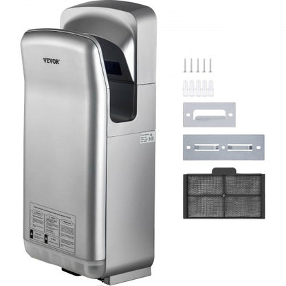 ABS Air Dryer Hand With HEPA Filtration 1600W 110V Vertical Hand Dryer  HighSpeed Automatic Infrare 1