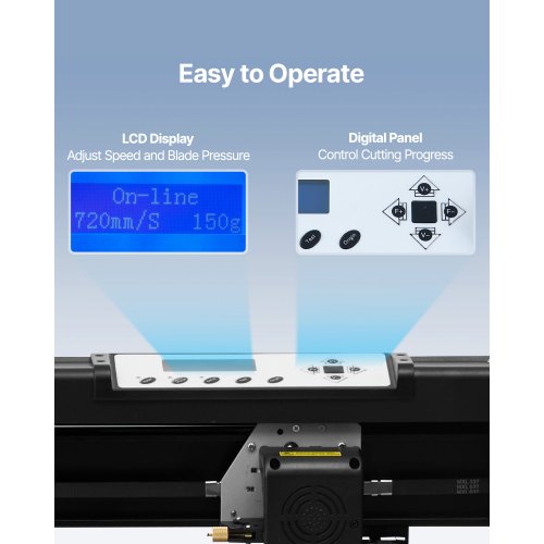 28 LCD Display Plotter Cutter With Signmaster Software Adjustable DoubleSpring Pinch Rollers 4