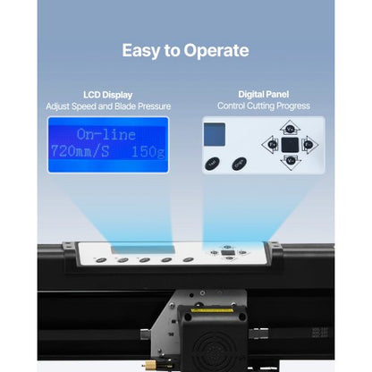 28 LCD Display Plotter Cutter With Signmaster Software Adjustable DoubleSpring Pinch Rollers 4