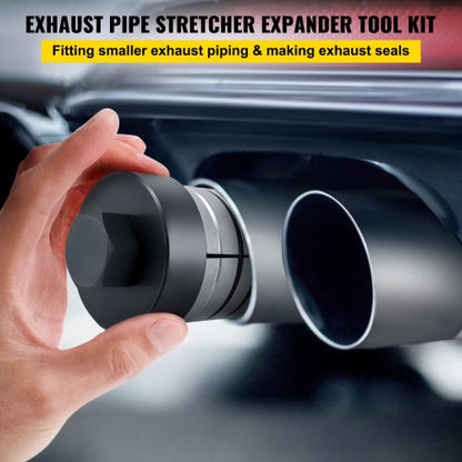 Heavy-Duty Exhaust Pipe Expander Kit, Pipe Stretcher Kit for Tail Pipe Tube Repair, Exhaust Expander Tool w/ Case