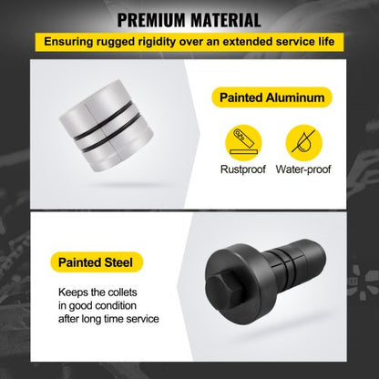 Heavy-Duty Exhaust Pipe Expander Kit, Pipe Stretcher Kit for Tail Pipe Tube Repair, Exhaust Expander Tool w/ Case