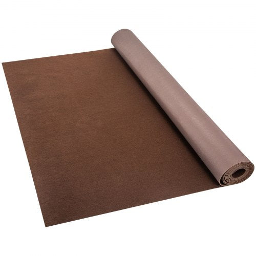 Marine Carpet Deep Brown, Indoor/Outdoor Marine Grade Boat Carpeting with Water-Proof TPR Backing for Deck, Patio