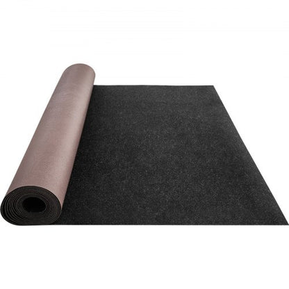Marine Carpet Charcoal Black, Indoor/Outdoor Marine Grade Boat Carpeting Roll with Waterproof TPR Backing