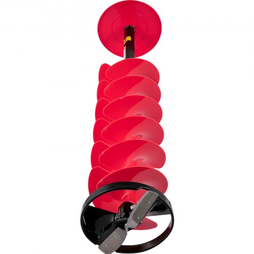 Nylon Ice Drill Auger Bit, Length Ice Auger with Drill Adapter, Extension Rod & Blade Guard, Lightweight Ice Burrowing