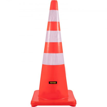 36 HeavyDuty Traffic Cones 6Pack Reflective Collars Weighted Base For Traffic Control Driveway Road 7