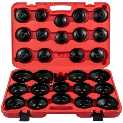 30Piece Oil Filter Socket Set Sturdy Steel Low Profile 38 Wrench Cap Set For Easy Access  Secure Re 1