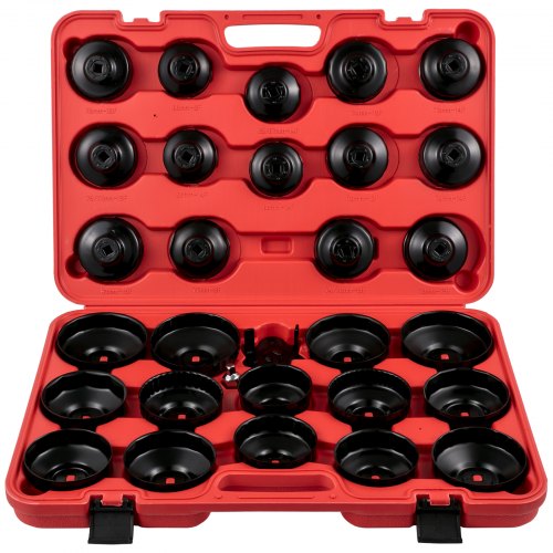 30Piece Oil Filter Socket Set Sturdy Steel Low Profile 38 Wrench Cap Set For Easy Access  Secure Re 7
