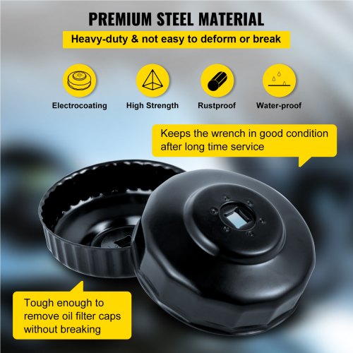 14Piece Oil Filter Socket Set Professional LowProfile Steel Wrench Kit With 38 Adapter For Easy Car 4