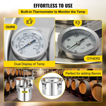 50L Stainless Steel Alcohol Distiller With Copper Tube  Thumper Keg Home Brewing Kit For Whisky Win 5
