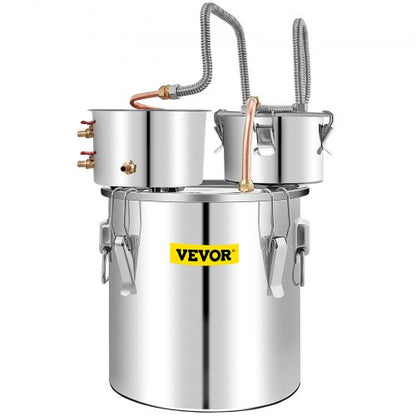 50L Stainless Steel Alcohol Distiller With Copper Tube  Thumper Keg Home Brewing Kit For Whisky Win 9