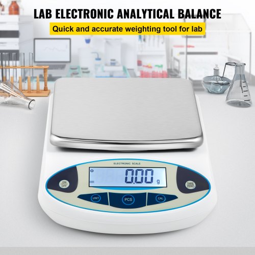 5000g X 001g Analytical Balance High Precision Digital Lab Scale With 13 Units Conversion  LCD Disp 2