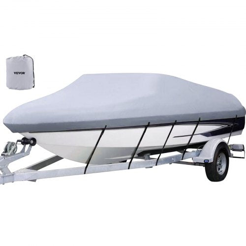 2022ft Heavy Duty VHull Boat Cover Marine Grade 210D Polyester Waterproof Cover With 5 Tightening S 1