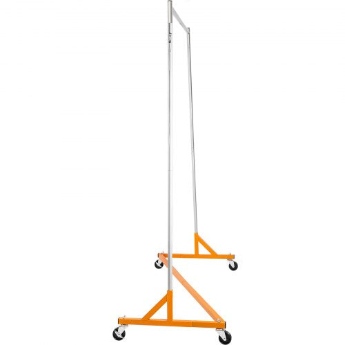 Height Adjustable Rolling Z Garment Rack Sturdy Steel Z Base Clothing Rack W Lockable Casters For H 10