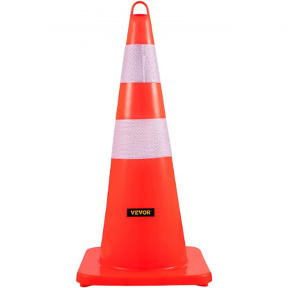 10Pack 28 HighVisibility Traffic Cones With Reflective Collars  HandHeld Ring Durable Road Safety C 7