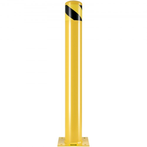 HeavyDuty 45 Steel Pipe Bollard 36 Yellow Safety Post With Reflective Strips  Anchor Bolts For Traf 8