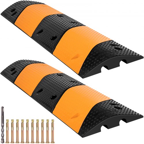 402 Long Modular Speed Bump HeavyDuty 22000 LBS Load Capacity 2Pack For Driveways Parking Lots  Mor 1