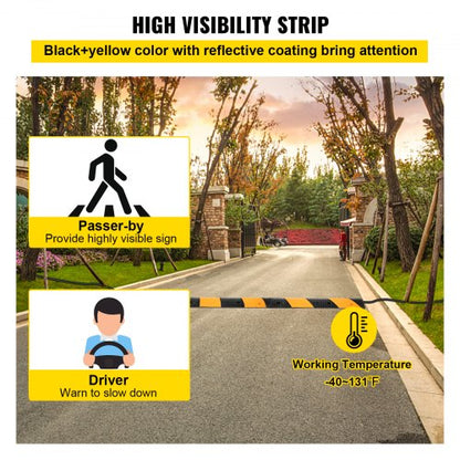 402 Long Modular Speed Bump HeavyDuty 22000 LBS Load Capacity 2Pack For Driveways Parking Lots  Mor 5