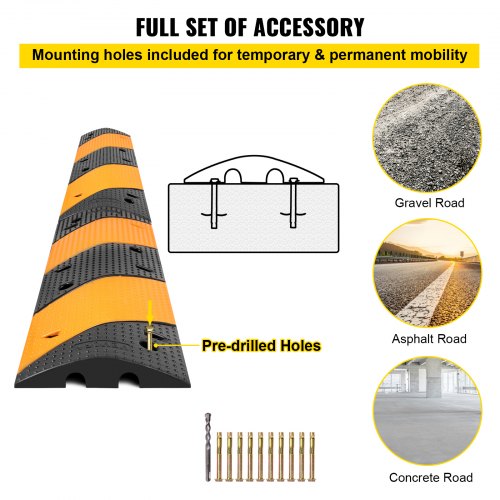 402 Long Modular Speed Bump HeavyDuty 22000 LBS Load Capacity 2Pack For Driveways Parking Lots  Mor 6