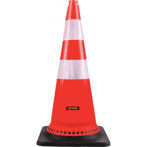 30Inch Orange Traffic Cones 8Pack HeavyDuty PVC Construction Cones With Reflective Strips  15 Weigh 7
