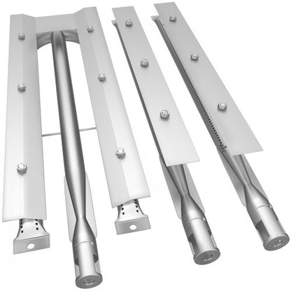 Grill Burner Replacement Kit 3Pack Stainless Steel BBQ Burners With Air Flow Control  Universal Fit 1