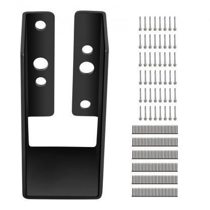 Concealed-Flange Joist Hangers, 24-Pack Powder-Coated Steel Brackets (40x91mm) for 2x4 Lumber