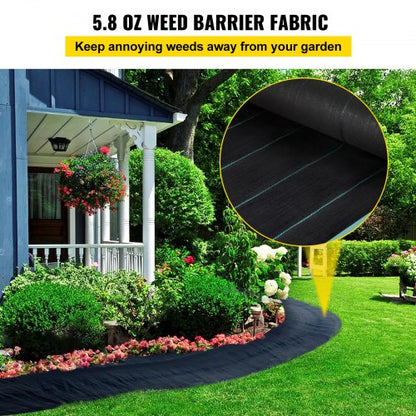 58oz Landscape Fabric 4ft X 300ft Heavy Duty Woven Weed Barrier ProfessionalGrade Geotextile For Ga 2